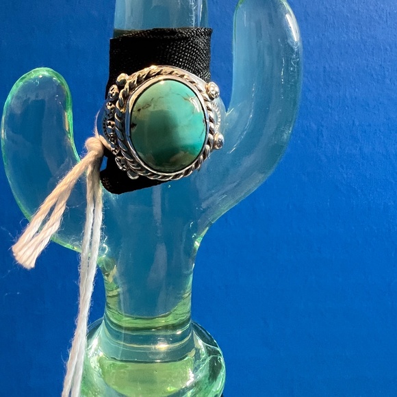 Vintage Silver Turquoise Stone Ring from Grand Canyon